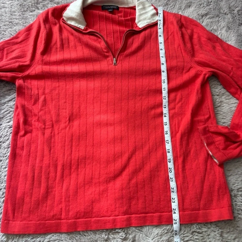 ⭐️⭐️⭐️Men’s Banana Republic cashmere cotton blend quarter zip sweater size XL